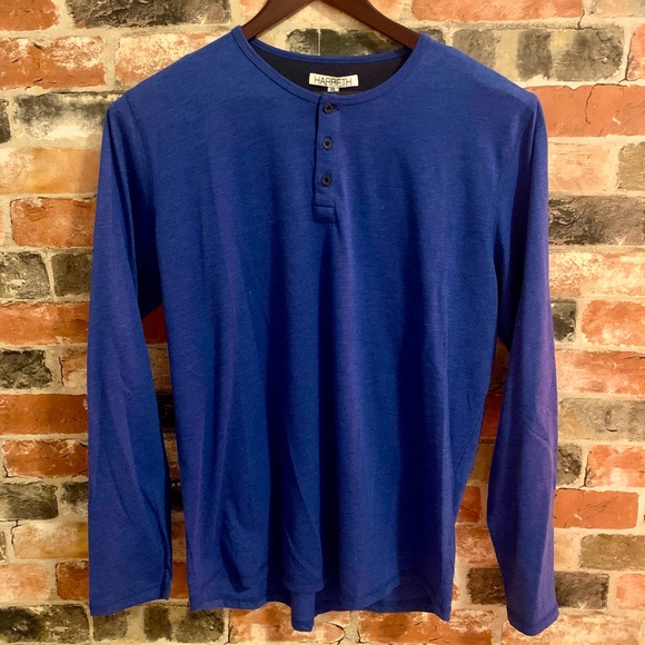 Long Sleeve Blue Buttoned XL Shirt - Picture 1 of 3